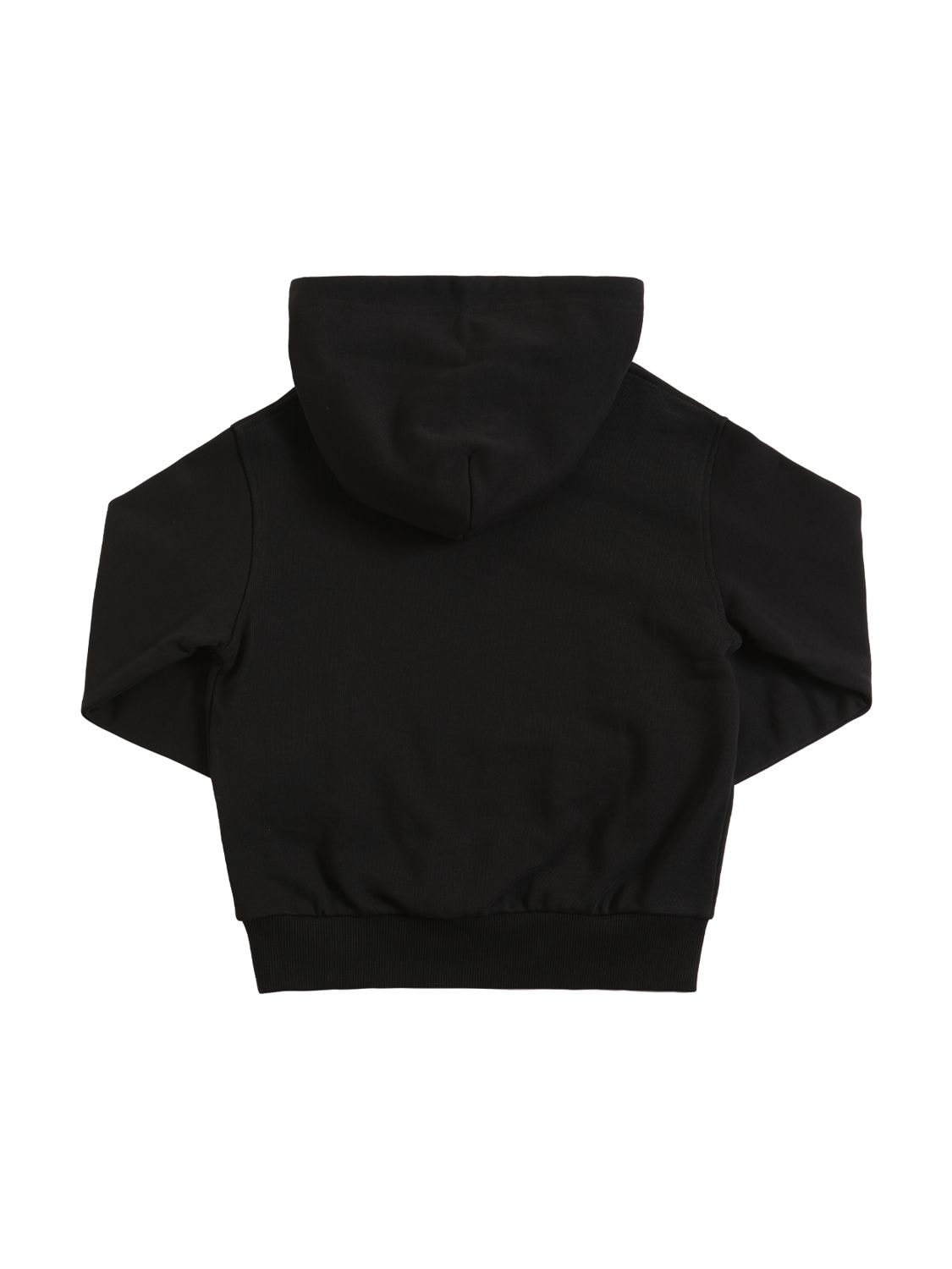Shop Diesel Logo Print Cotton Sweatshirt Hoodie In Black