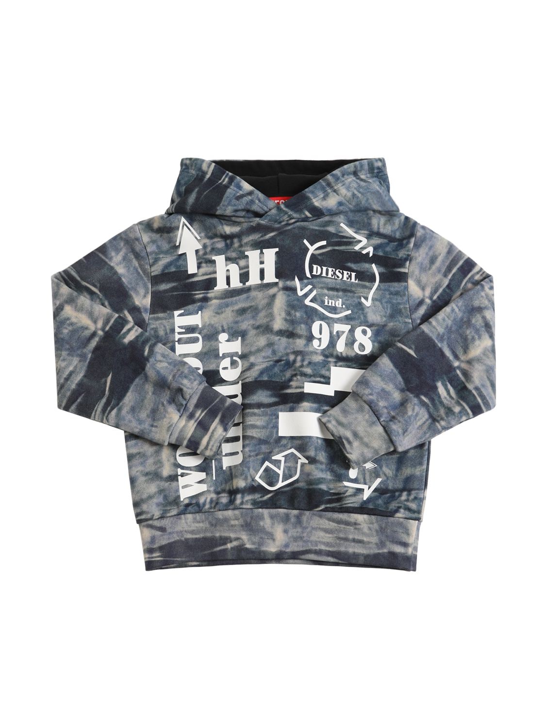 Image of Camouflage Cotton Hoodie W/logo