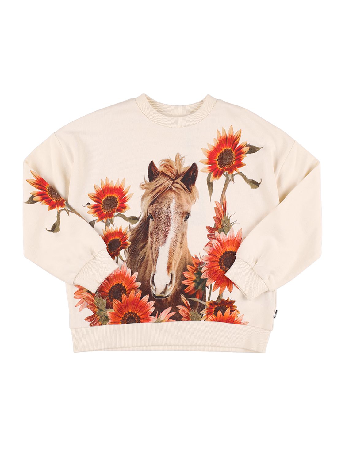 MOLO HORSE PRINT ORGANIC COTTON SWEATSHIRT