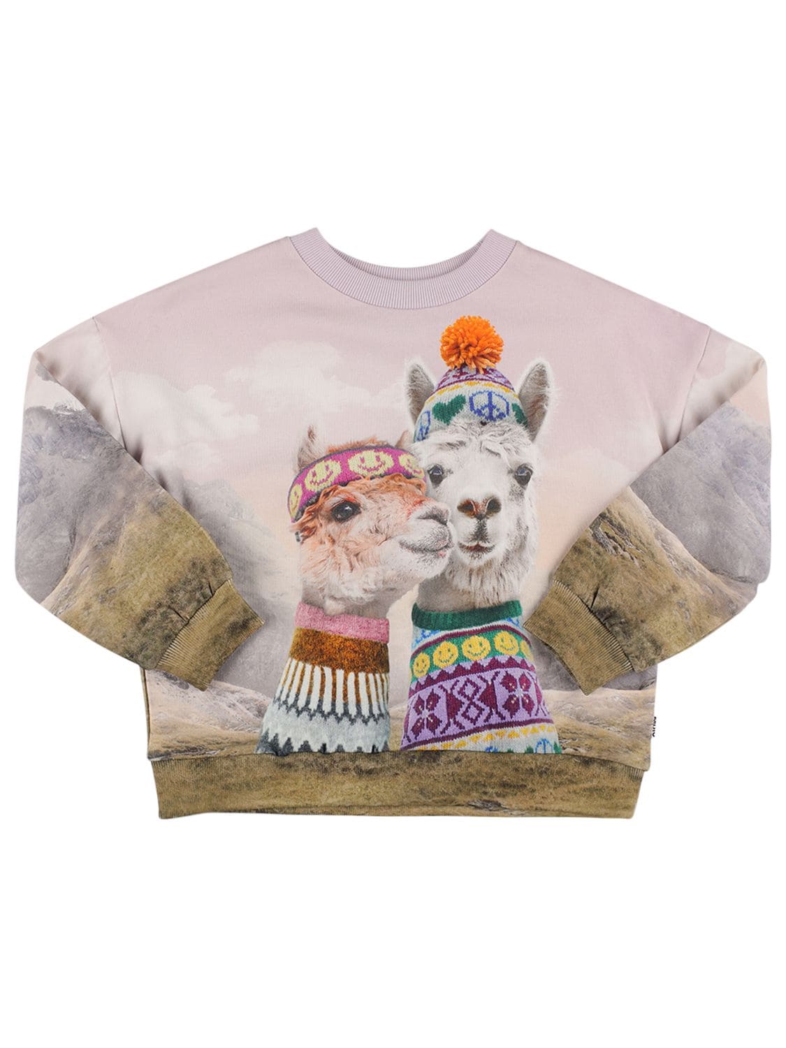 Alpaca Print Organic Cotton Sweatshirt – KIDS-GIRLS > CLOTHING > SWEATSHIRTS