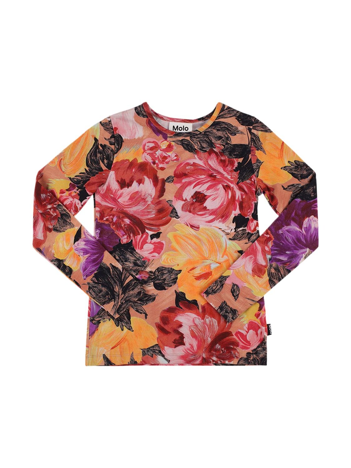Flower Printed Organic Cotton T-shirt – KIDS-GIRLS > CLOTHING > T-SHIRTS & TANKS