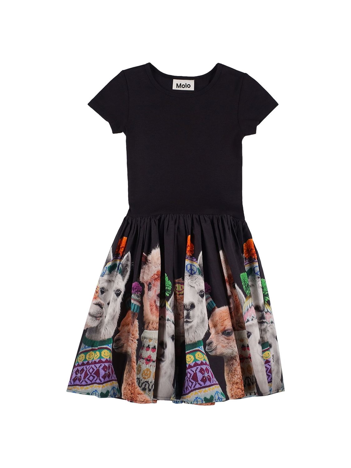 Alpaca Print Organic Cotton Dress – KIDS-GIRLS > CLOTHING > DRESSES
