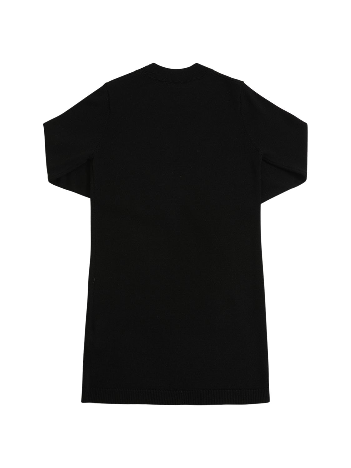 Shop N°21 Logo Intarsia Wool Blend Knit Dress In Black
