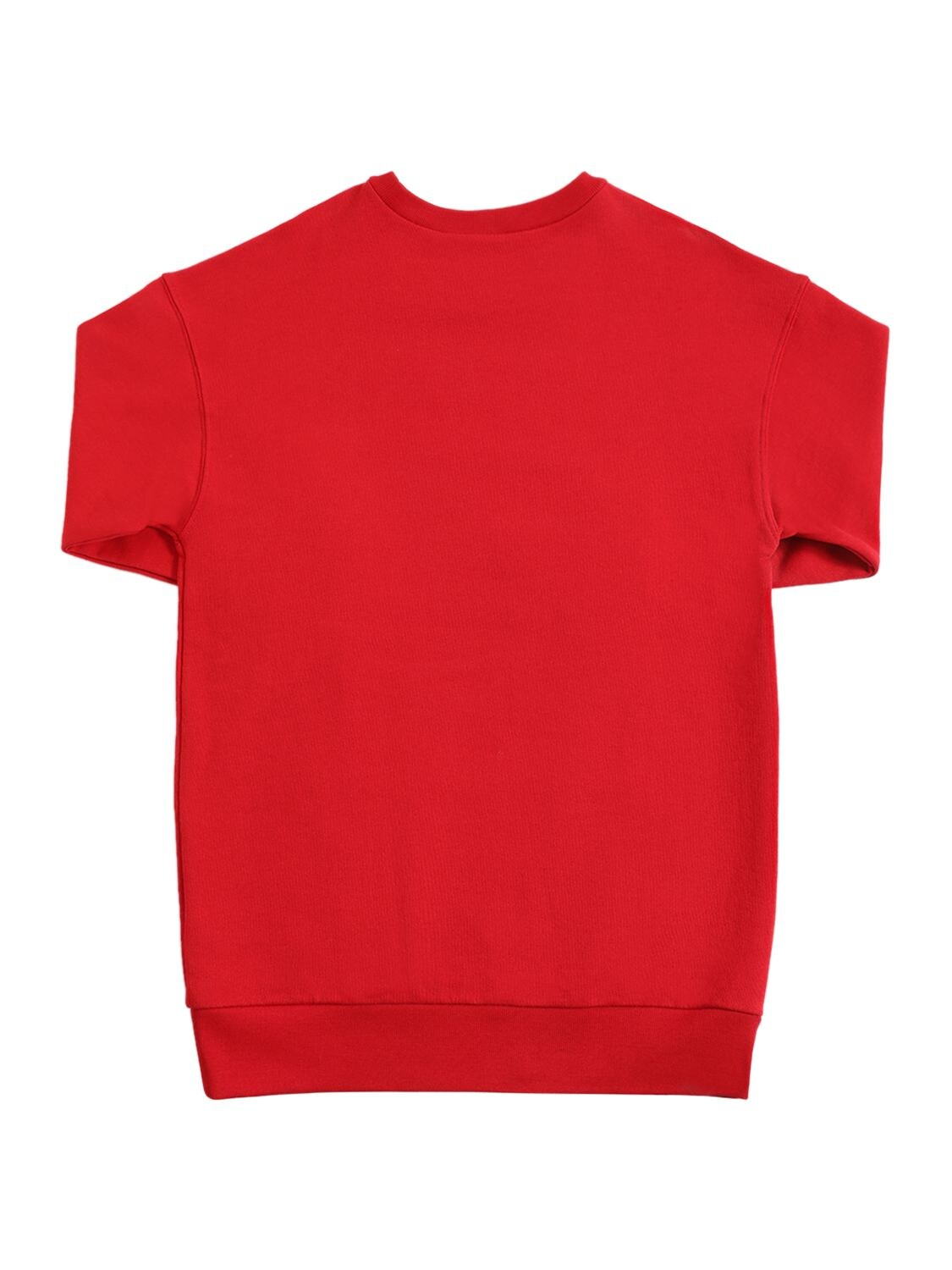 Shop N°21 Logo Print Cotton Sweat Dress In Red