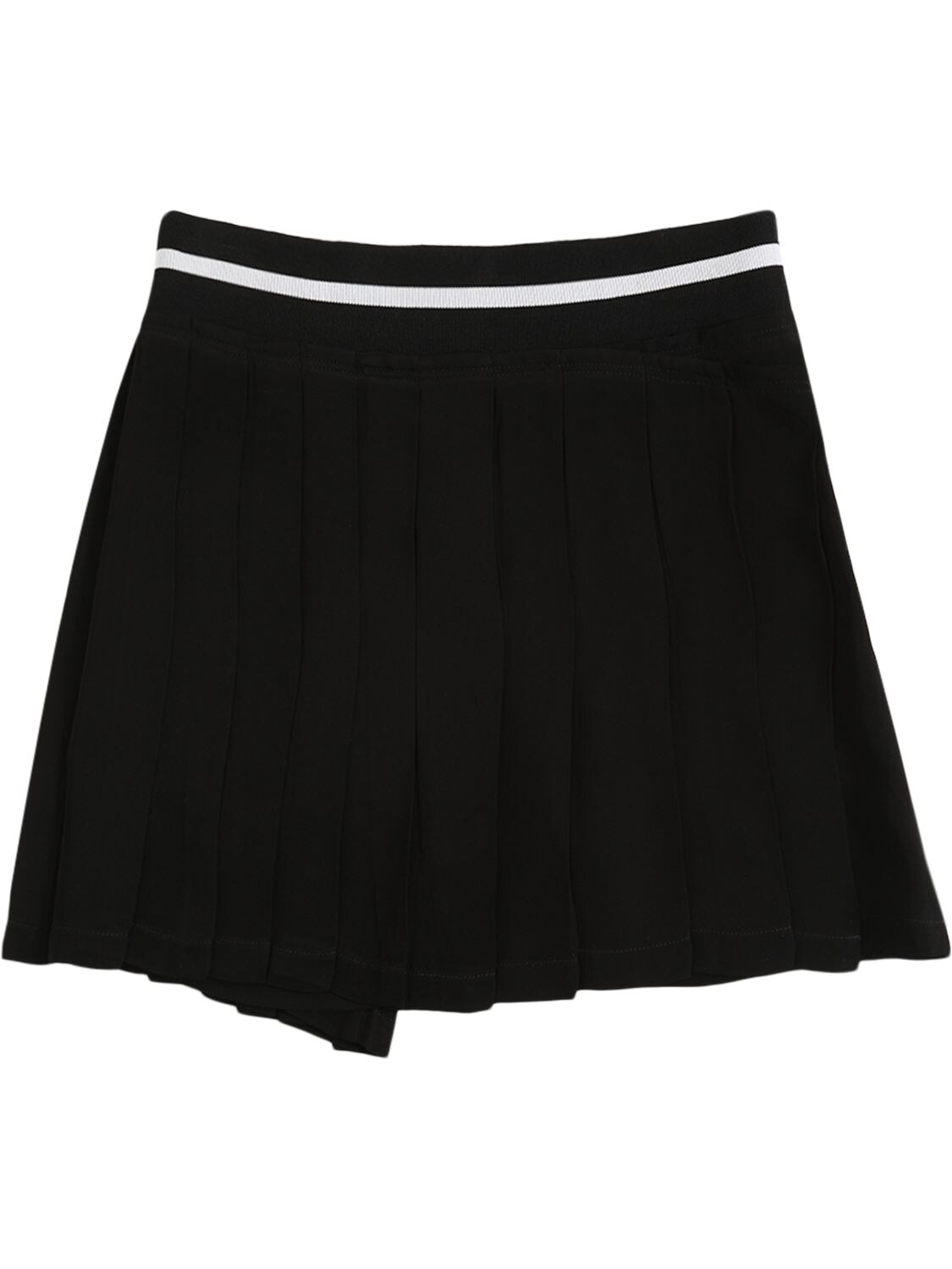 Shop N°21 Logo Tape Viscose Skirt In Black