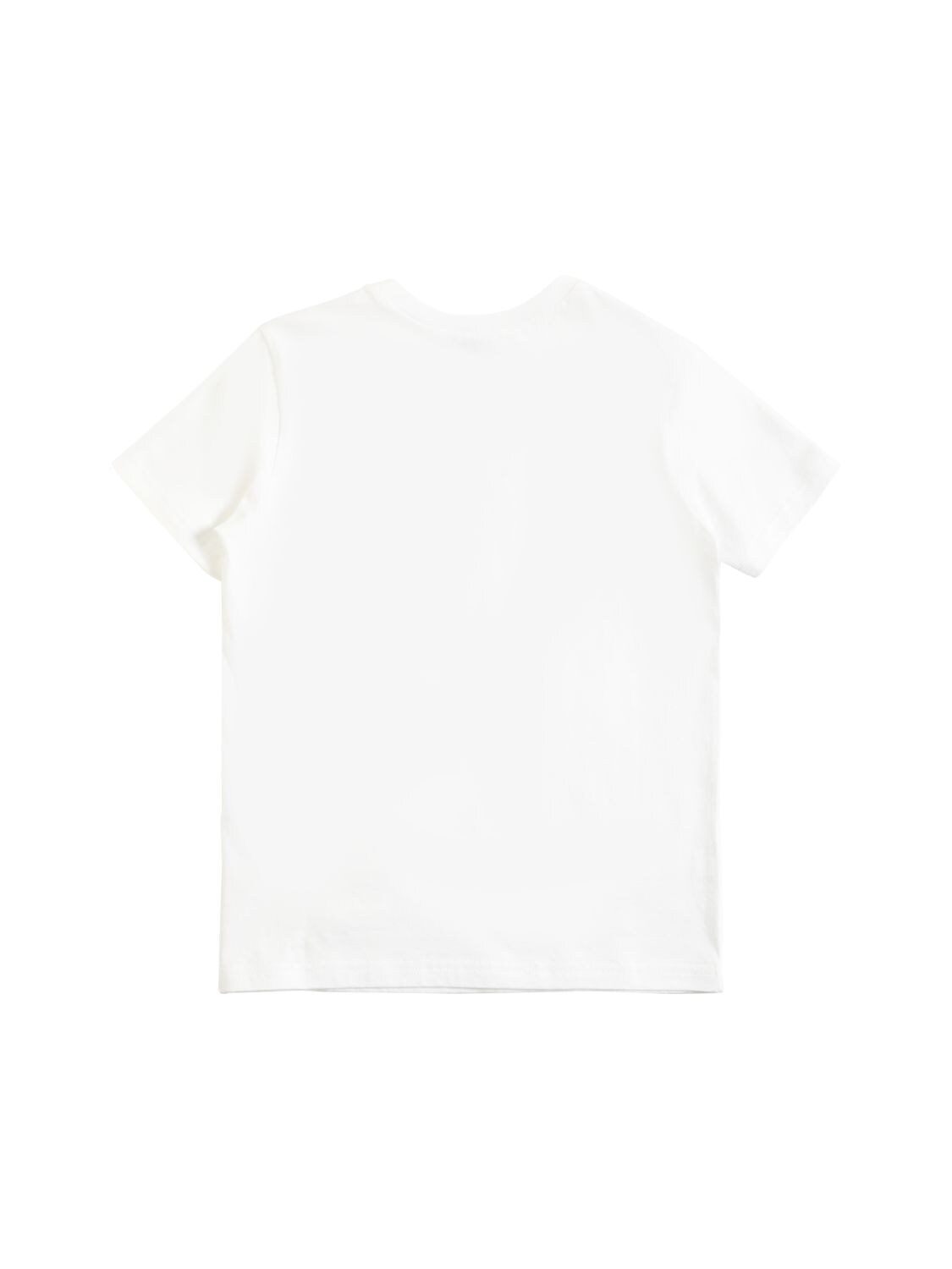 Shop N°21 Rubberized Logo Cotton Jersey T-shirt In White