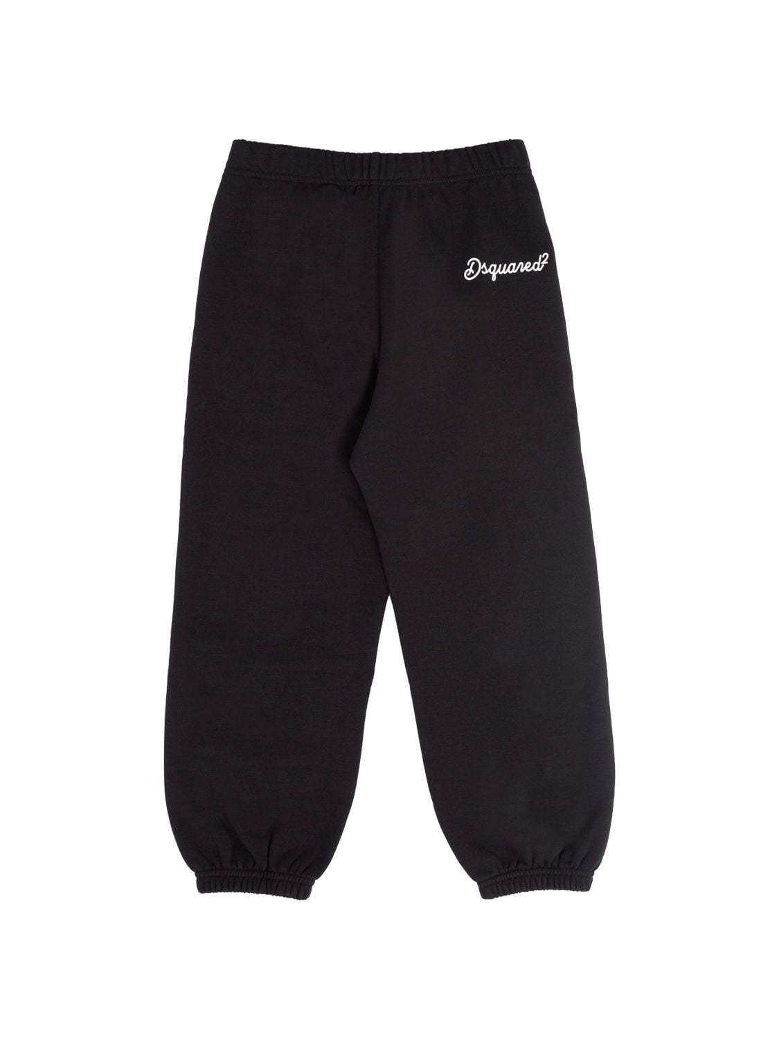 Dsquared2 Kids' Logo Cotton Jersey Sweatpants In Black