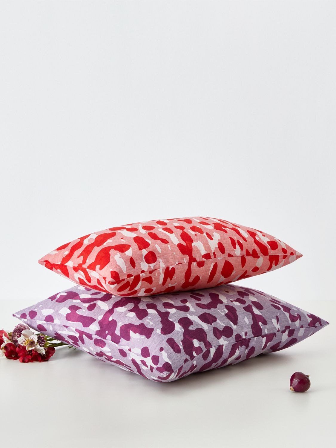 Shop Stories Of Italy Plum Cushion In Pink