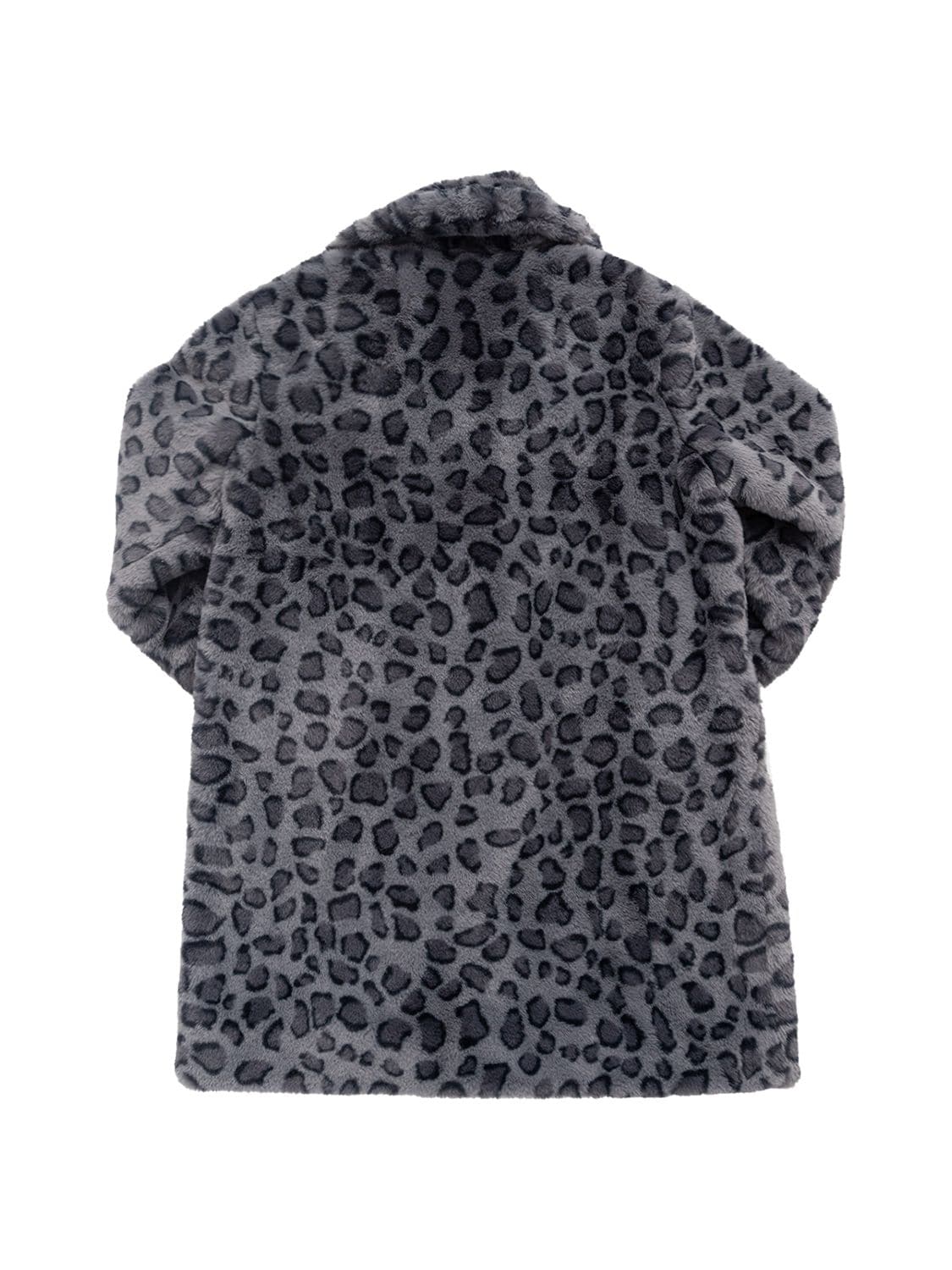 Shop Zadig & Voltaire Leopard Print Faux Fur Coat In Grey,black