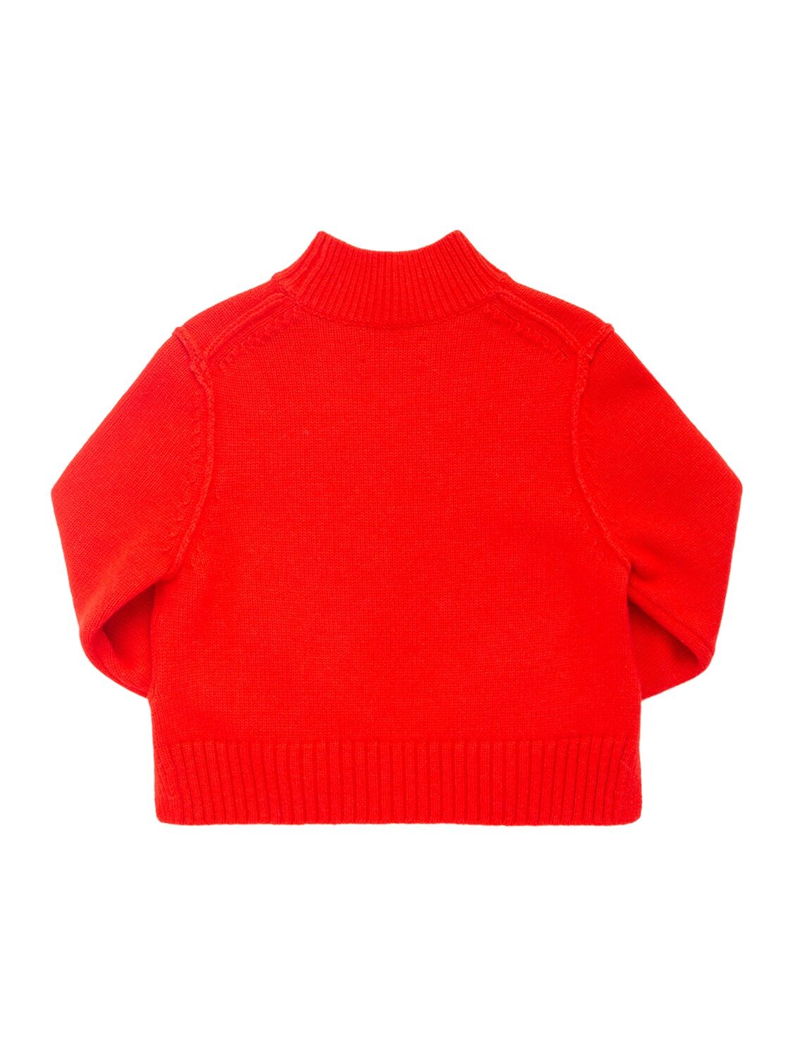 Shop Zadig & Voltaire Jacquard Wool Blend Knit Sweater In Red