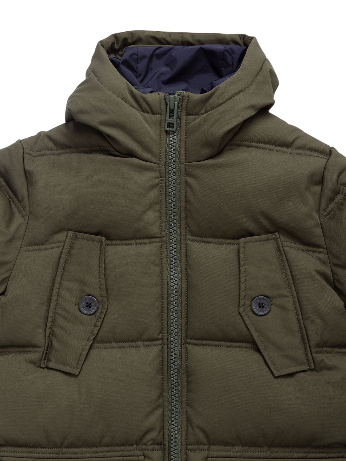 Shop Zadig & Voltaire Nylon Puffer Coat In Military Green