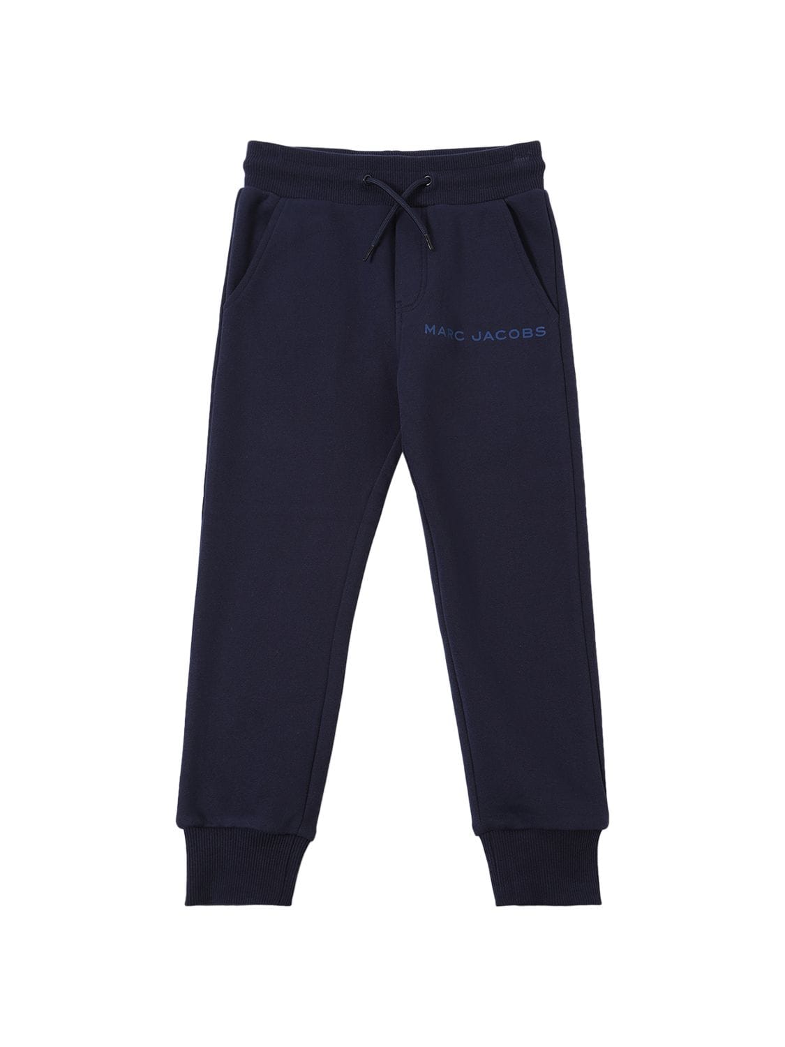 Marc Jacobs Kids' Cotton Jersey Sweatpants W/logo In Navy
