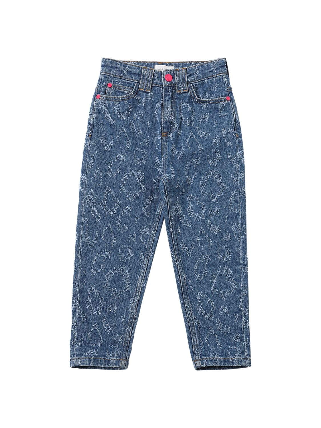 Marc Jacobs Kids' Printed Denim Cotton Jeans
