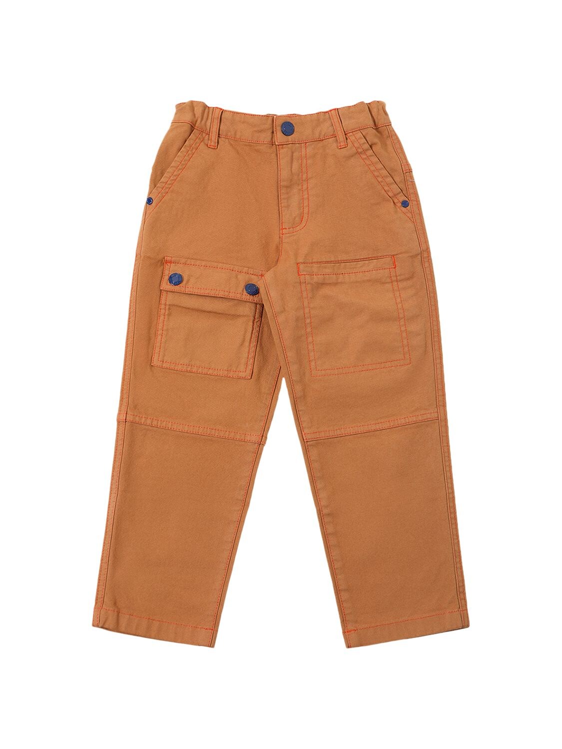 Marc Jacobs Kids' Cotton Canvas Cargo Pants In Red