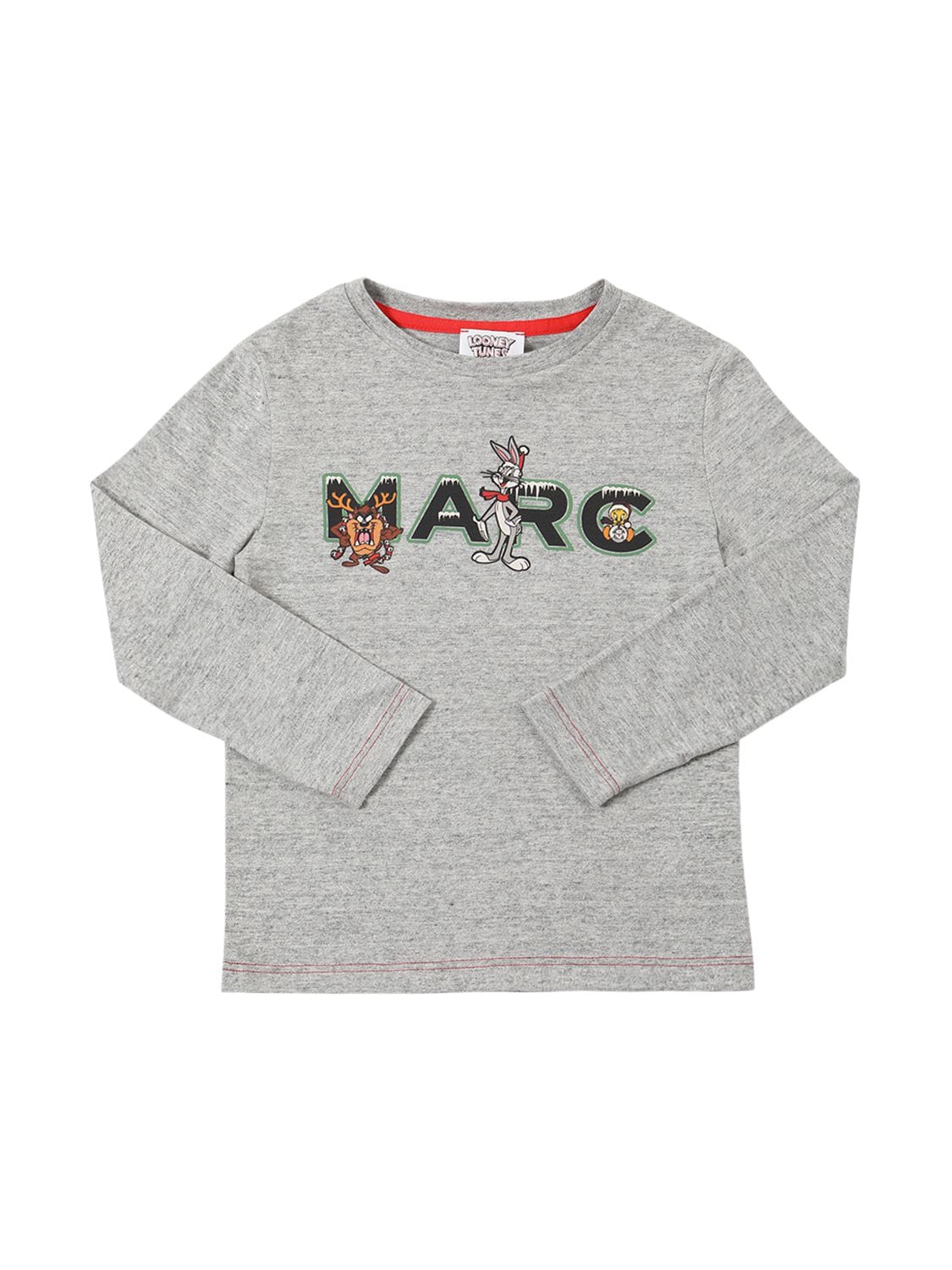 Marc Jacobs Kids' X Looney Tunes Logo-print T-shirt In Grey