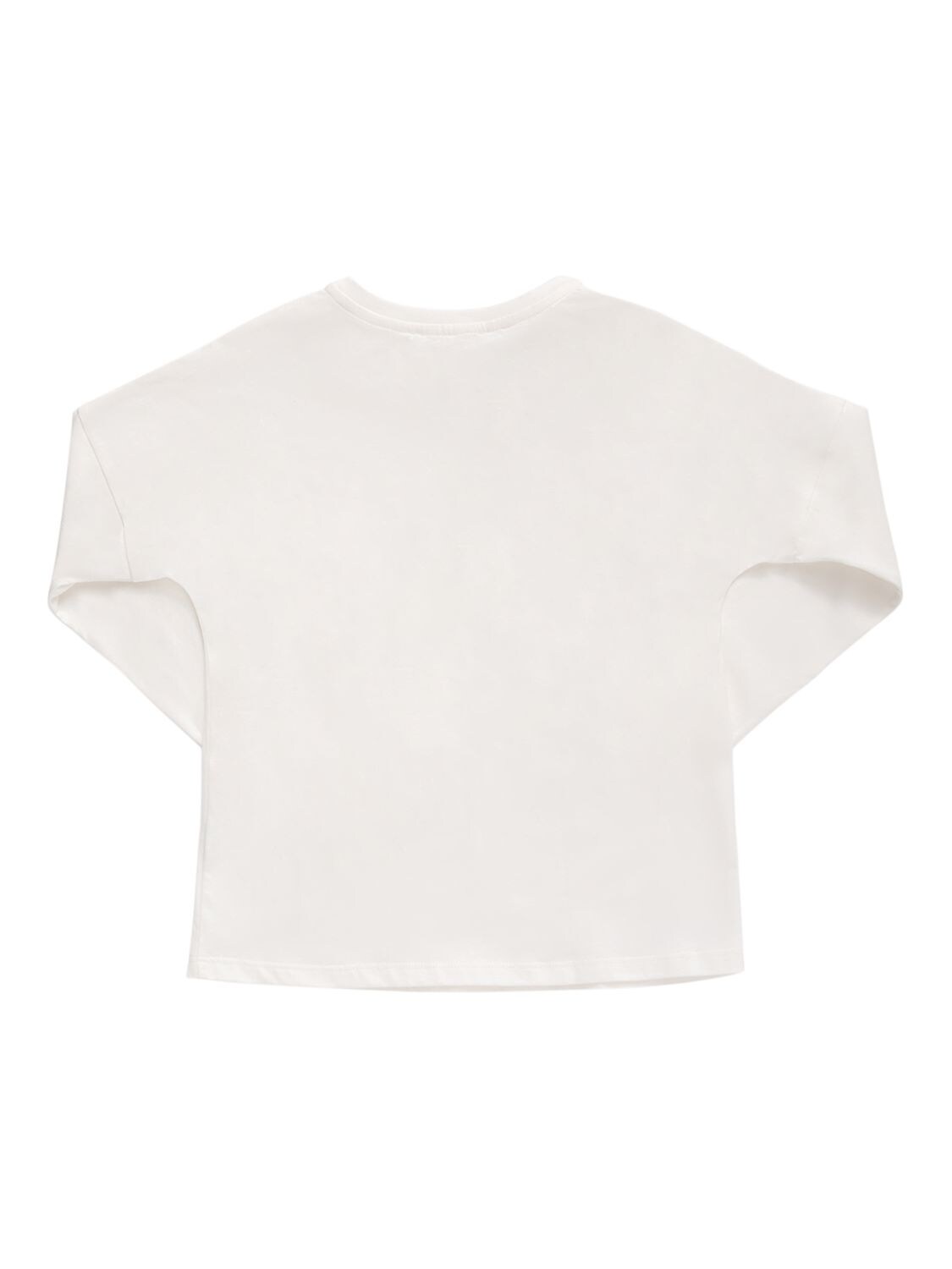 Shop Chloé Organic Cotton Jersey T-shirt W/logo In White