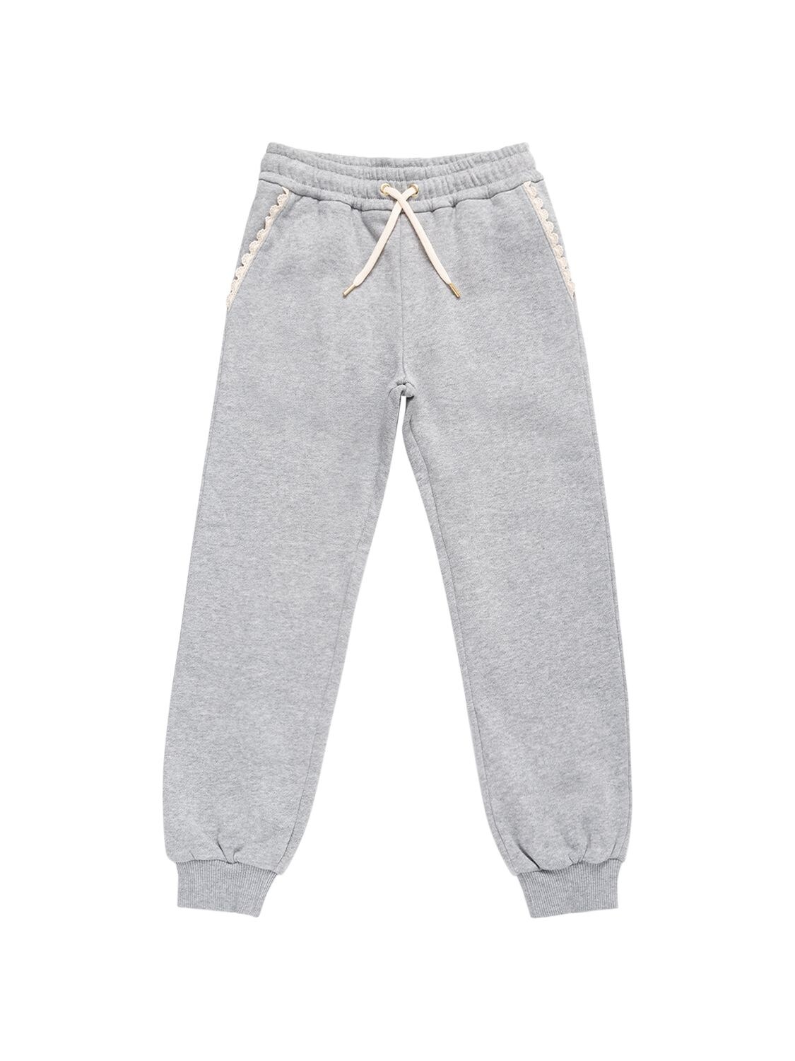 CHLOÉ ORGANIC COTTON JERSEY SWEATPANTS