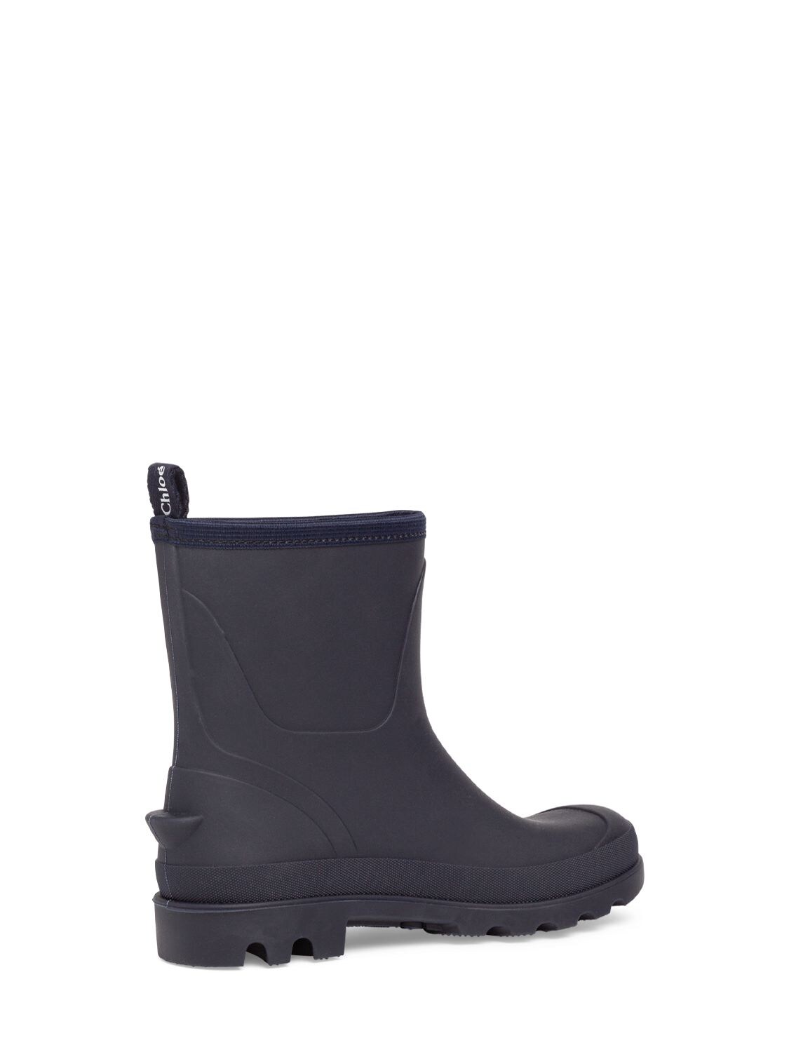 Shop Chloé Rubber Boots In Navy