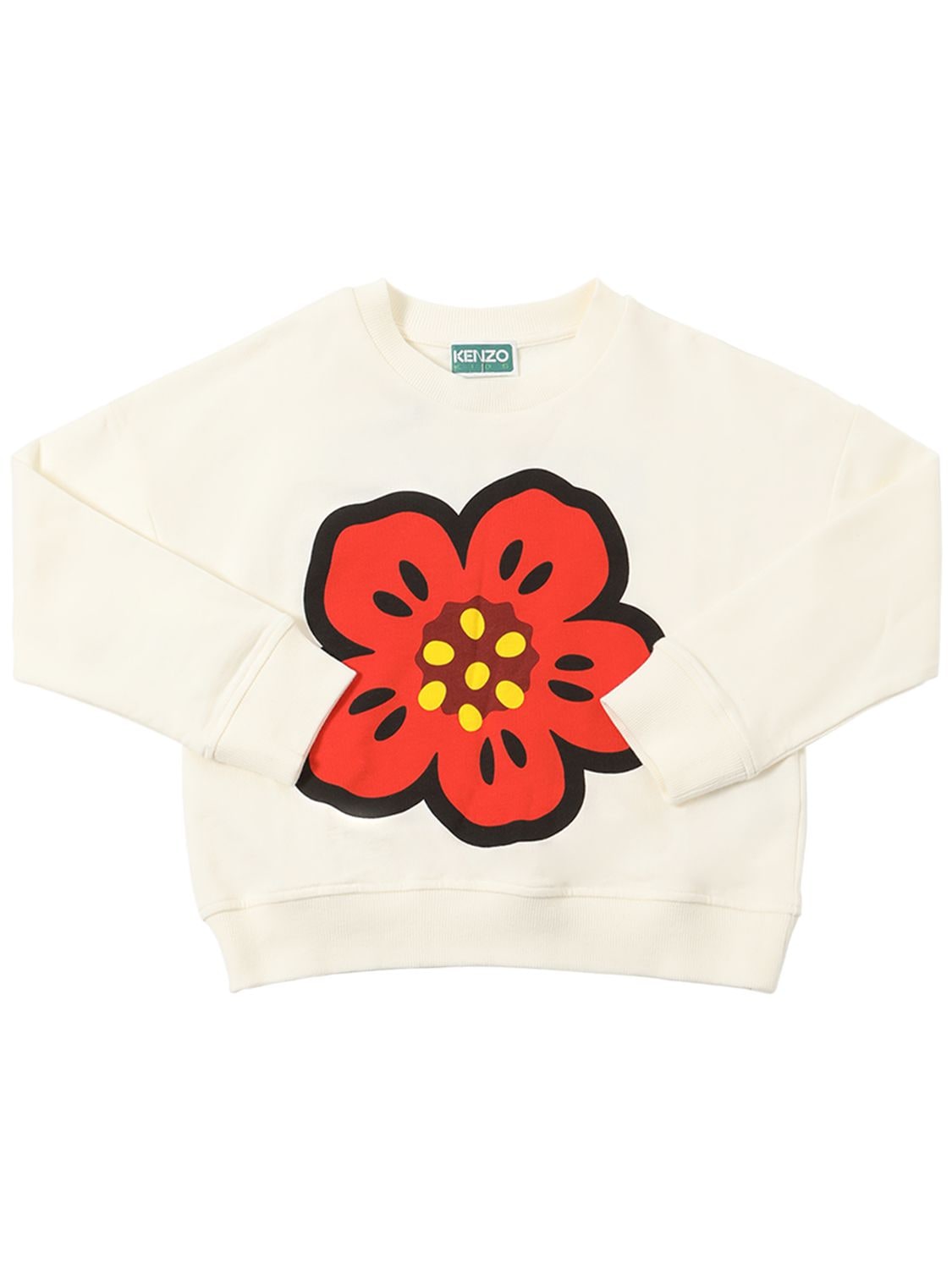 KENZO ORGANIC COTTON SWEATSHIRT W/LOGO