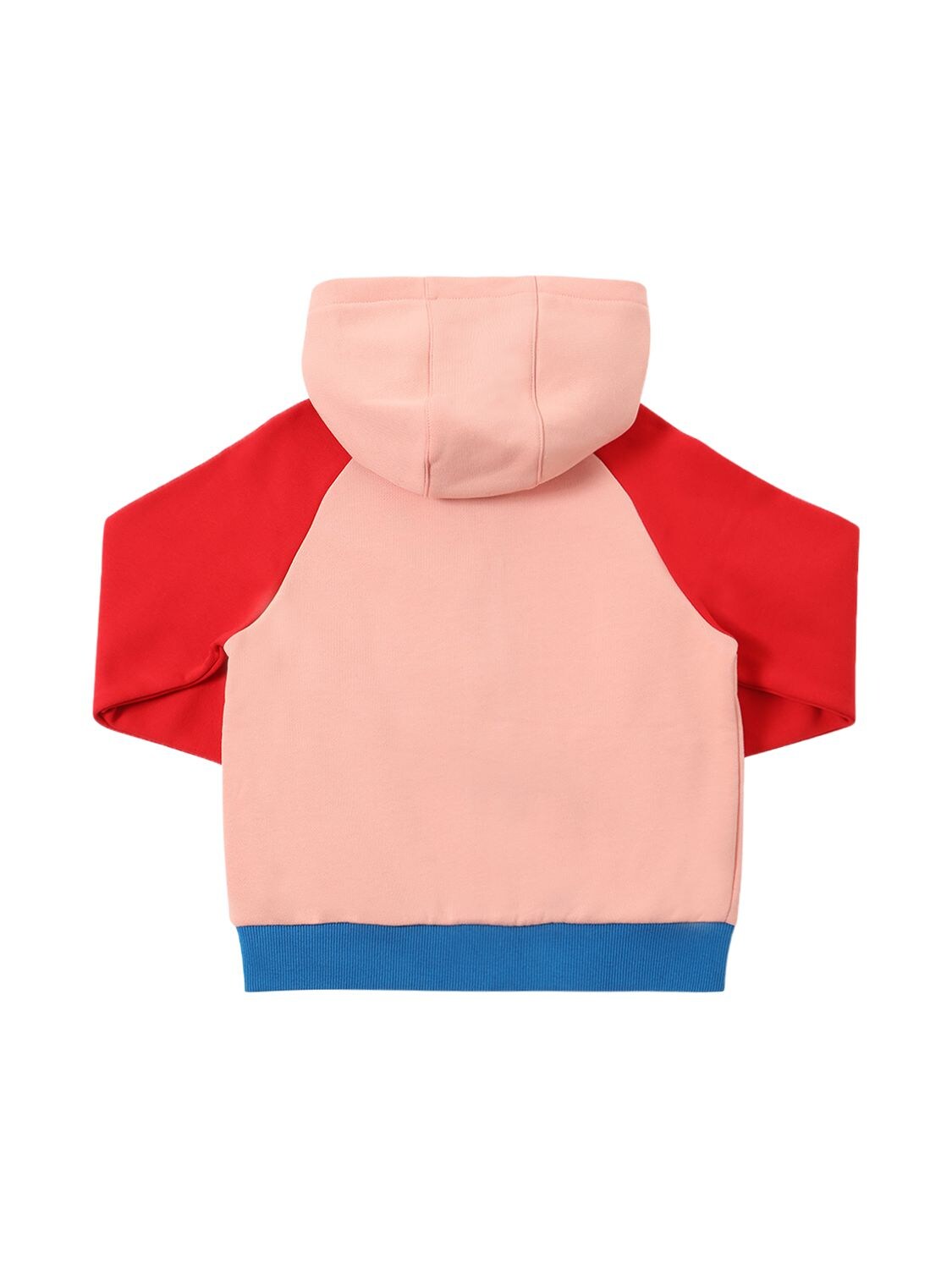 Shop Kenzo Color Block Cotton Zip-up Hoodie In Multicolor