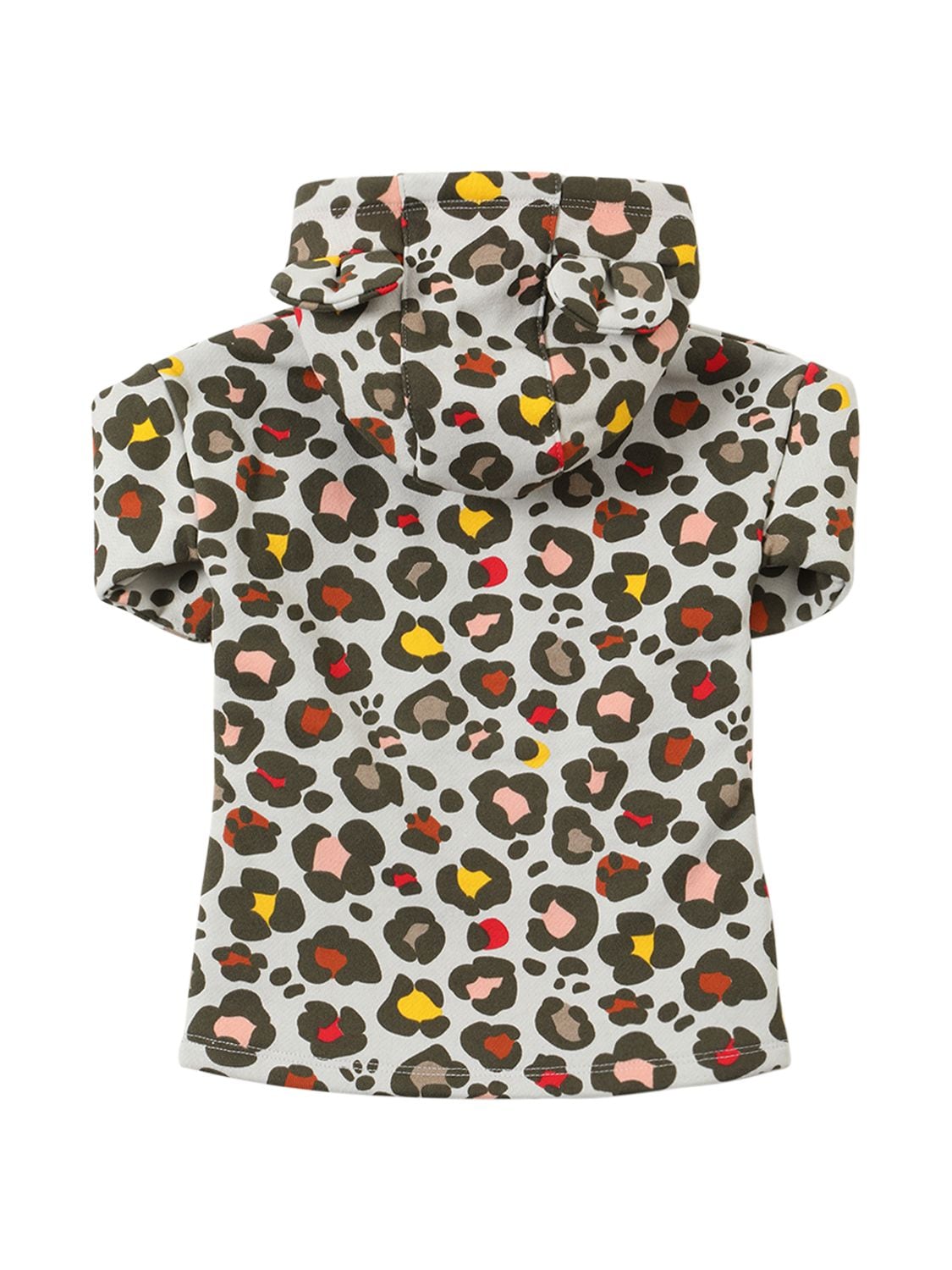 Shop Kenzo Printed Cotton Jersey Dress W/logo In Multicolor
