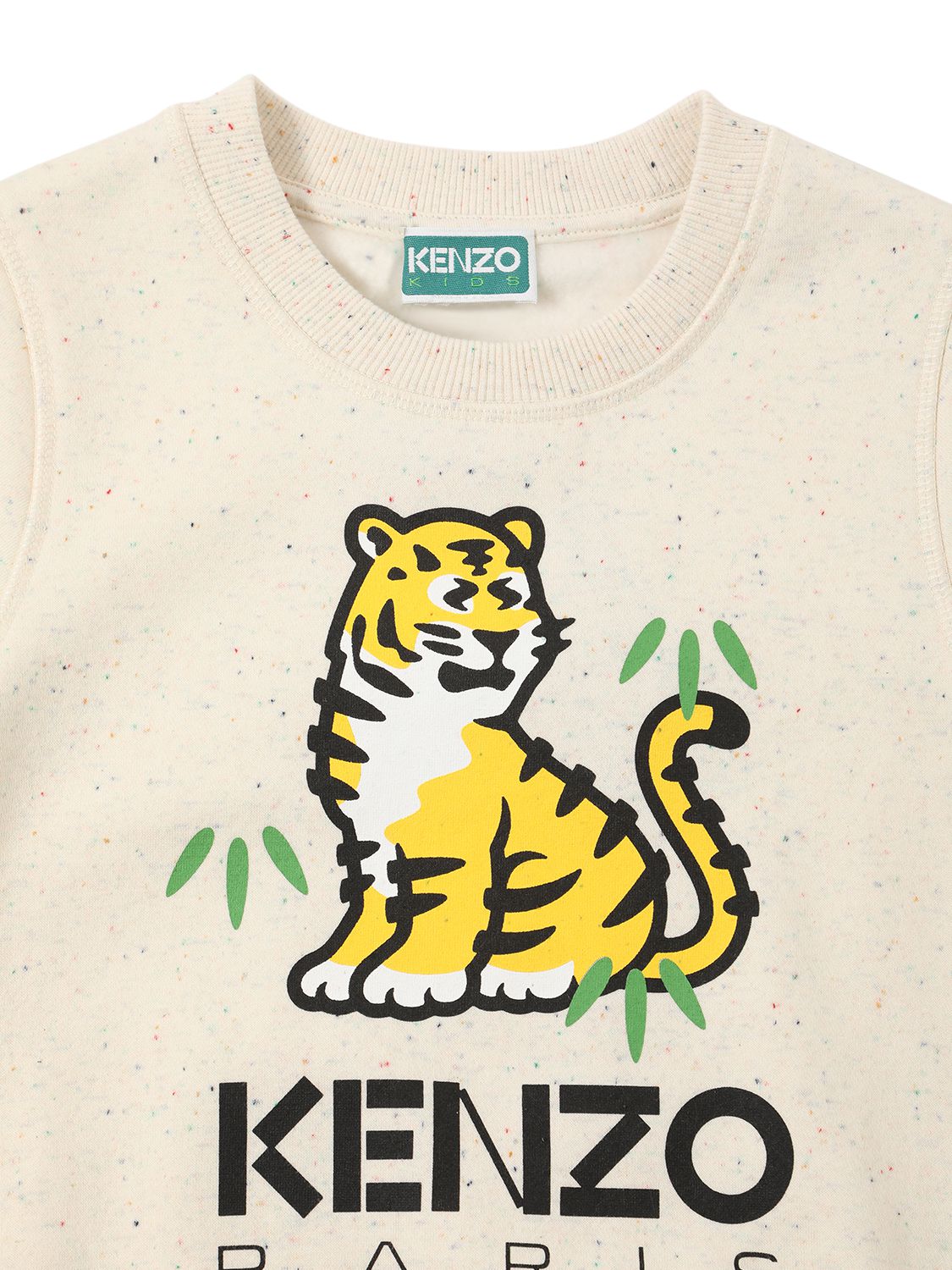 Shop Kenzo Printed Logo Cotton Jersey T-shirt In White