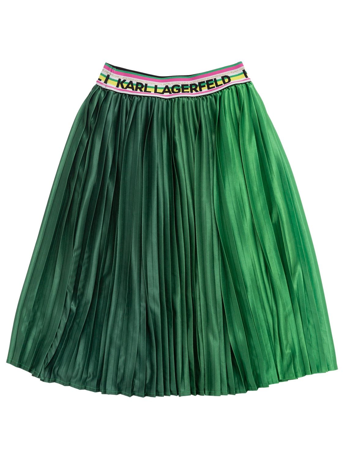 Image of Pleated Midi Skirt W/logo