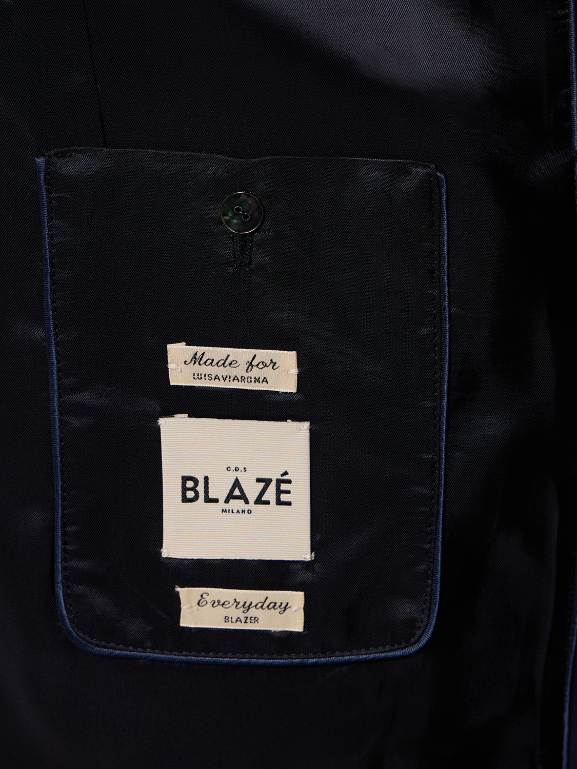 Shop Blazé Milano Lvr Exclusive Savannah Everyday Blazer In Blue