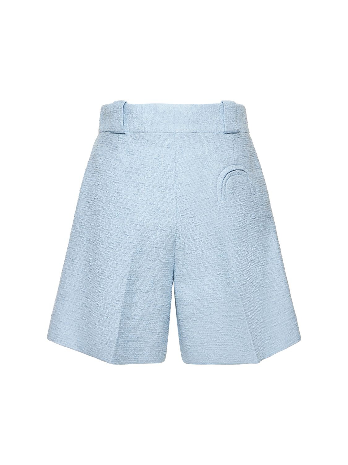 Shop Blazé Milano Lvr Exclusive Essence Cotton Shorts In Blue