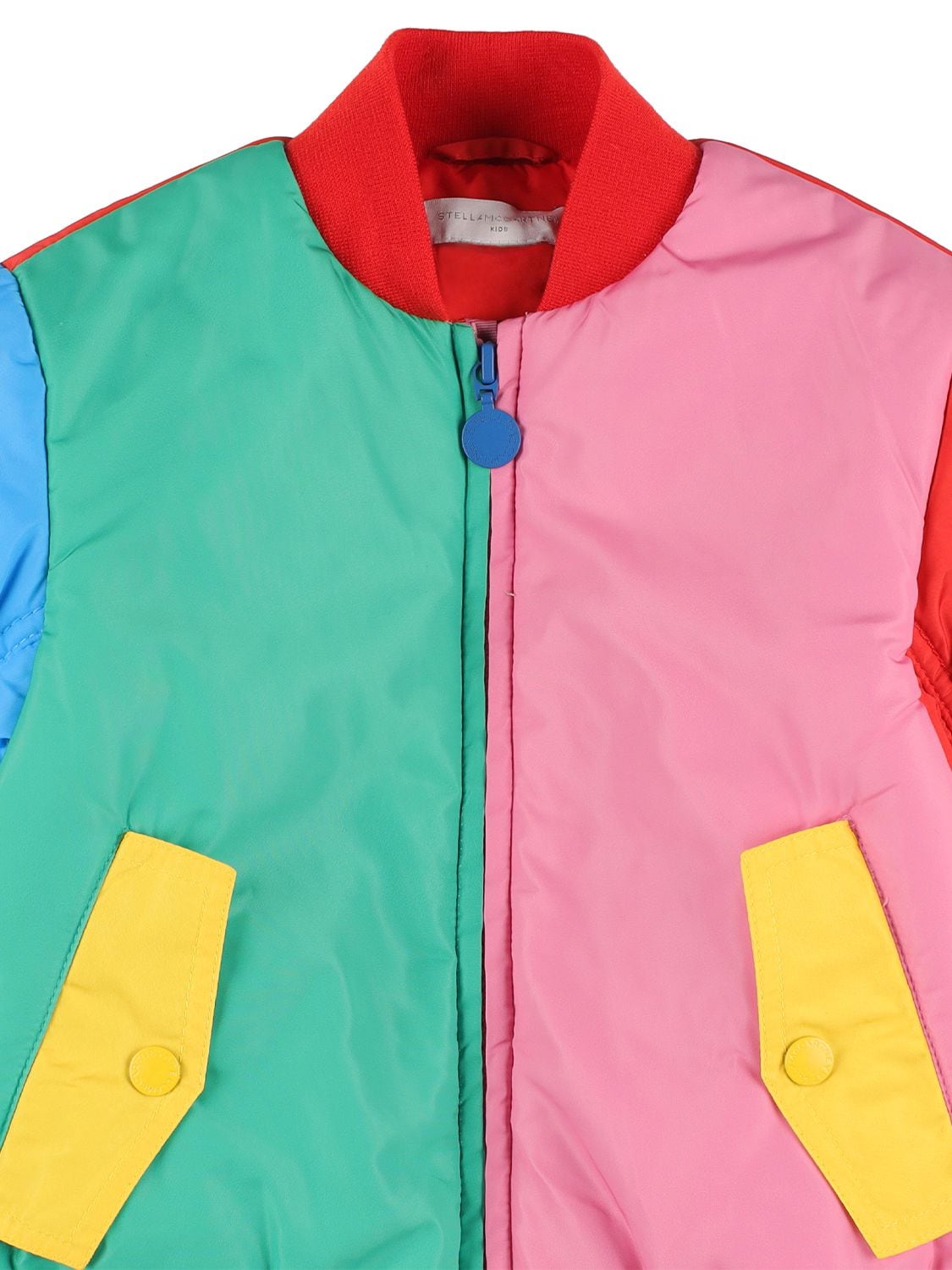 Shop Stella Mccartney Recycled Nylon Puffer Jacket In Multicolor