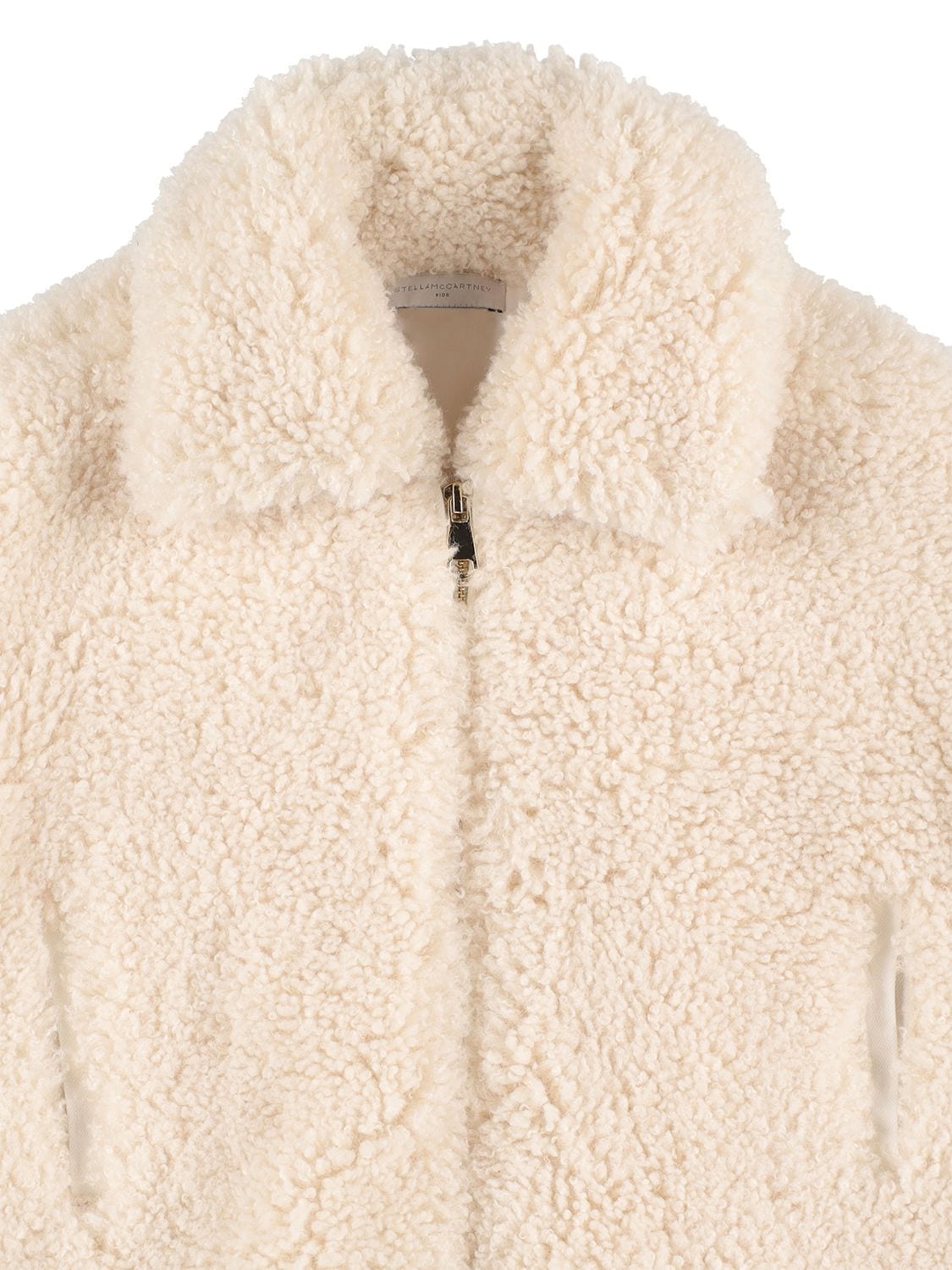 Shop Stella Mccartney Recycled Faux Fur Jacket In White