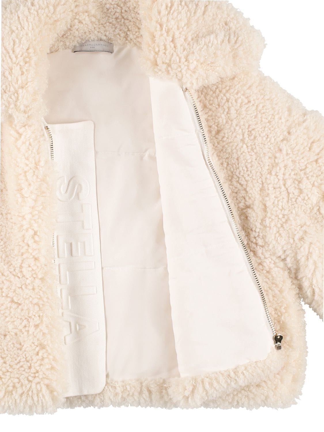 Shop Stella Mccartney Recycled Faux Fur Jacket In White