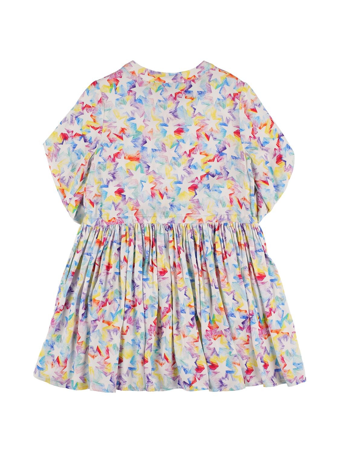 Shop Stella Mccartney Printed Viscose Dress In Multicolor