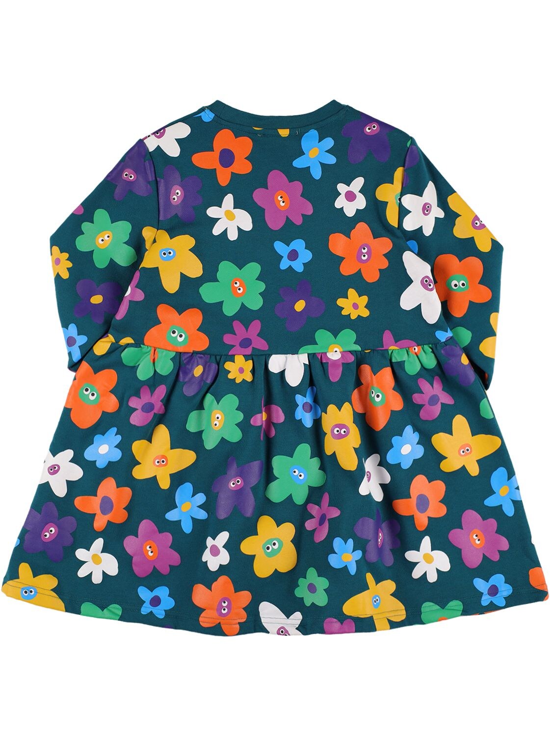 Shop Stella Mccartney Printed Organic Cotton Dress In Multicolor