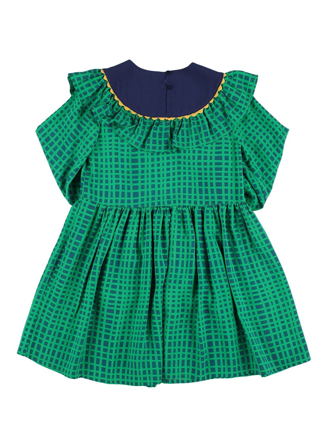 Shop Stella Mccartney Printed Viscose Dress In Green
