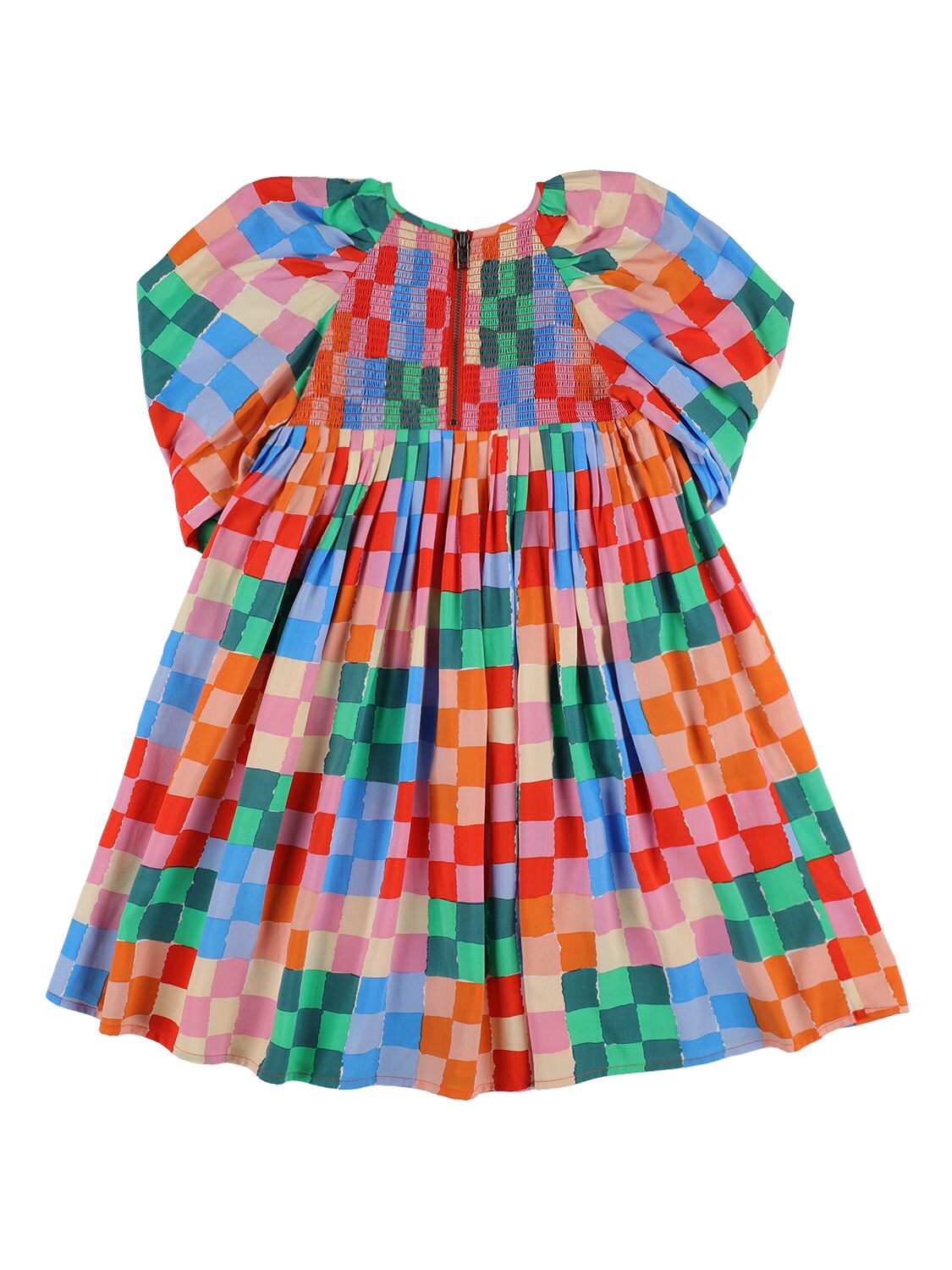 Shop Stella Mccartney Printed Viscose Dress In Multicolor