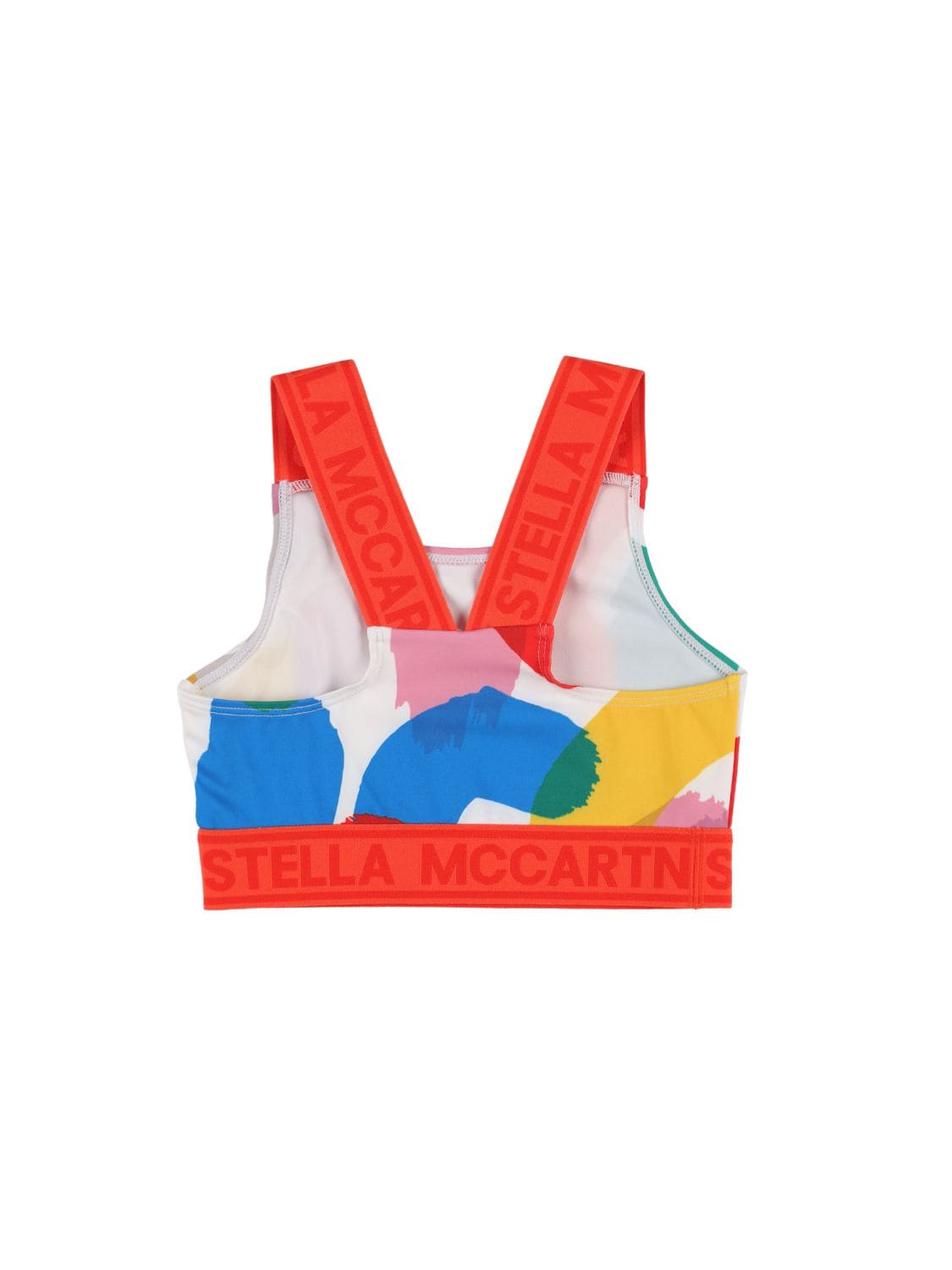 Shop Stella Mccartney Recycled Nylon Tech Printed Top In Multicolor