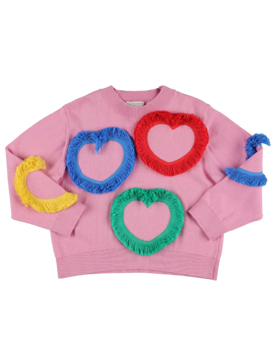 Shop Stella Mccartney Organic Cotton Knit Sweater In Pink
