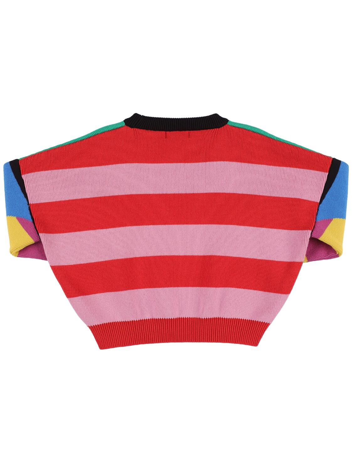 Shop Stella Mccartney Striped Organic Cotton & Wool Sweater In Multicolor