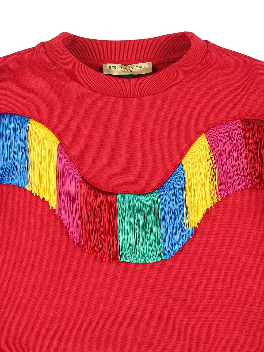 Shop Stella Mccartney Organic Cotton Sweatshirt In Red