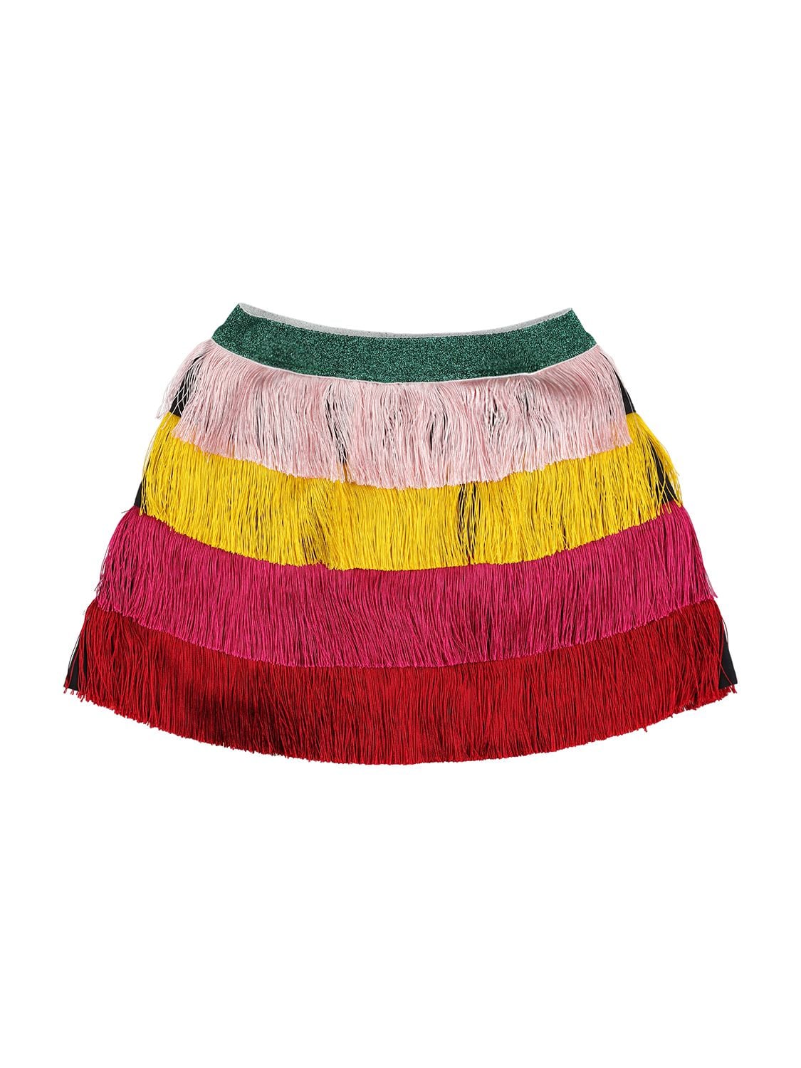 Image of Recycled Fringe Mini Skirt