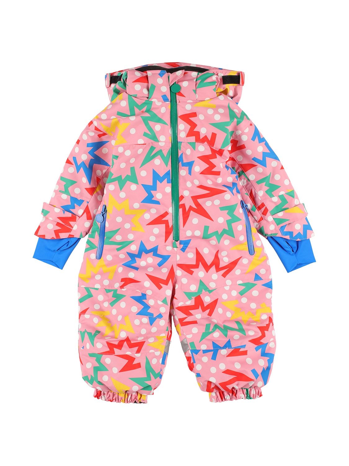 Image of Printed Recycled Tech Puffer Romper
