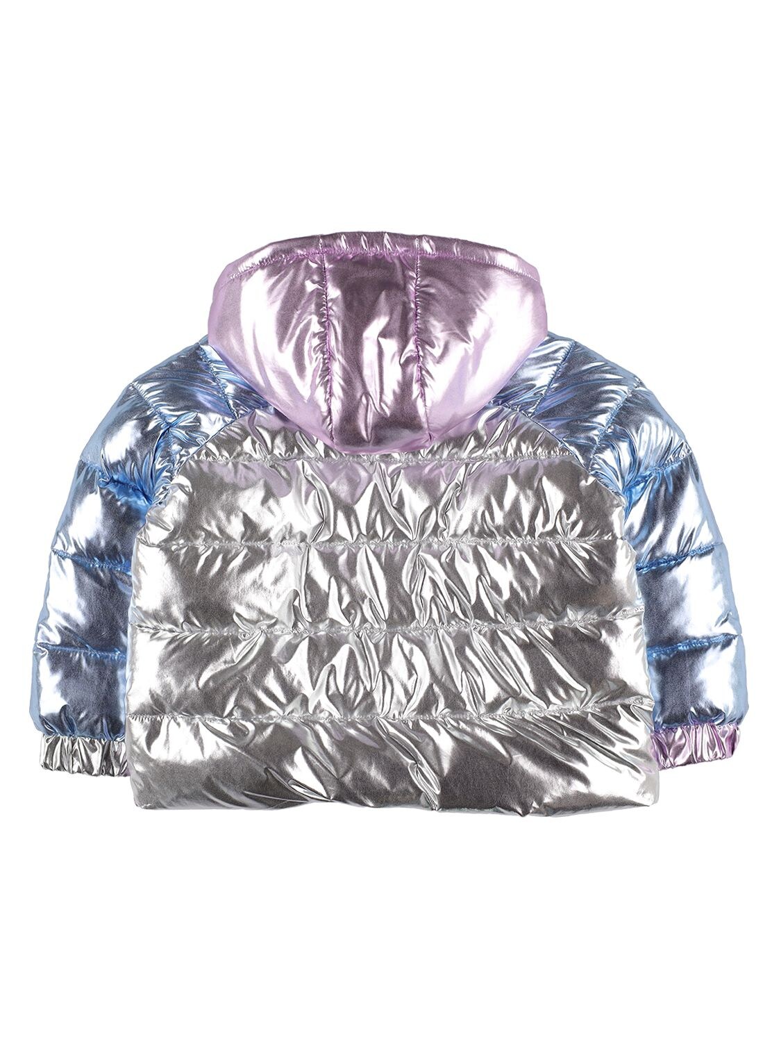 Shop Stella Mccartney Recycled Nylon Down Jacket In Silver