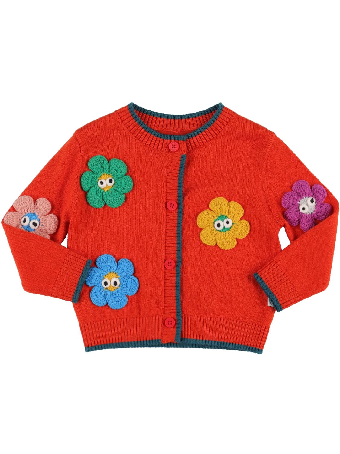 Organic Cotton Knit Cardigan – KIDS-GIRLS > CLOTHING > KNITWEAR