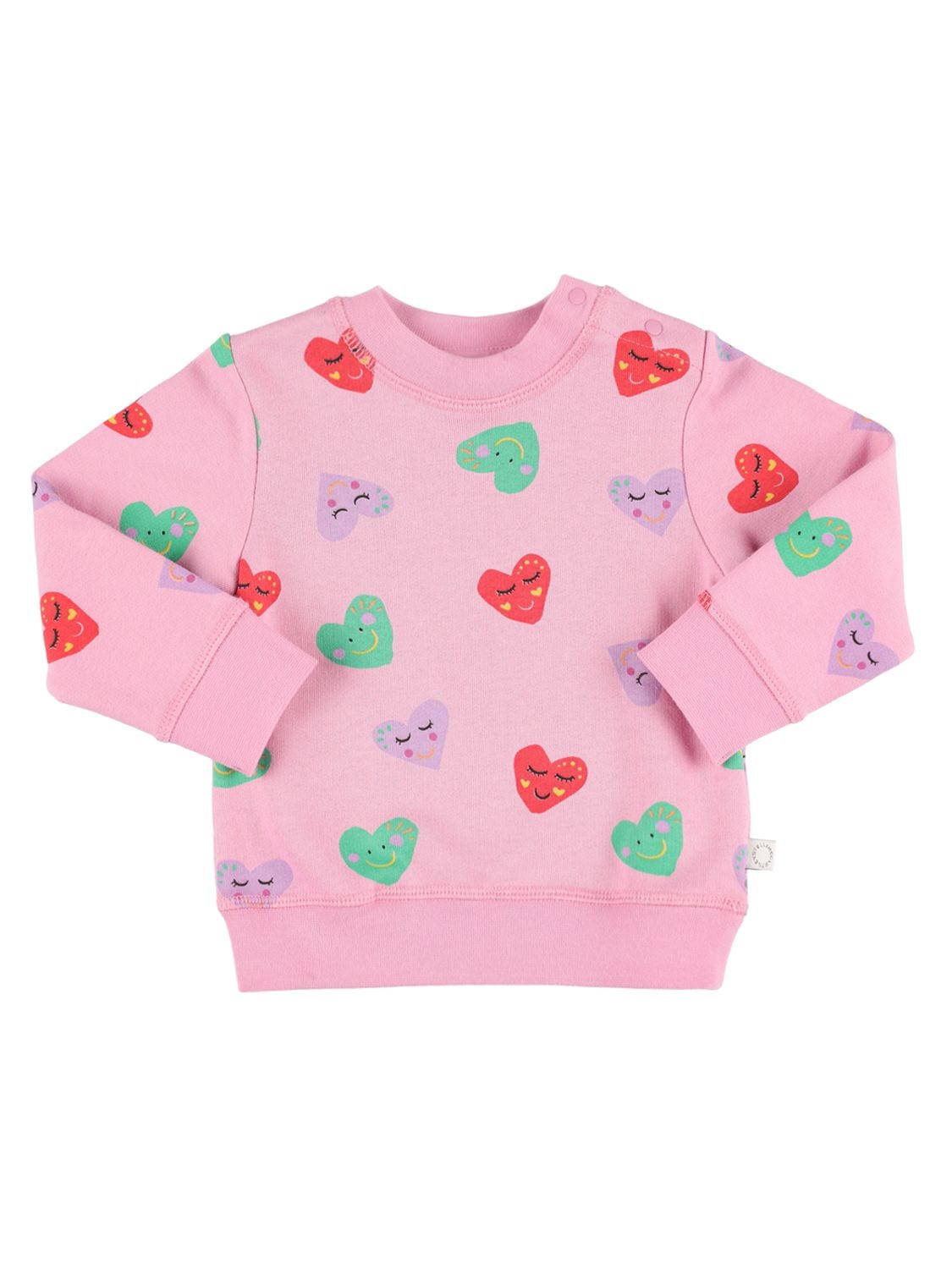 Stella Mccartney Kids' Organic Cotton Sweatshirt & Sweatpants In Pink