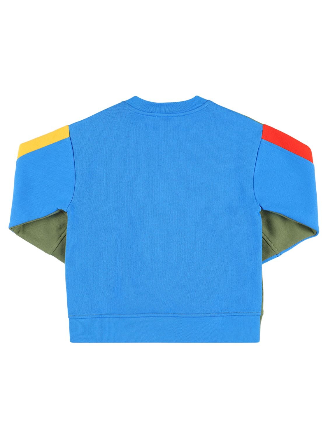 Shop Stella Mccartney Color Block Organic Cotton Sweatshirt In Multicolor