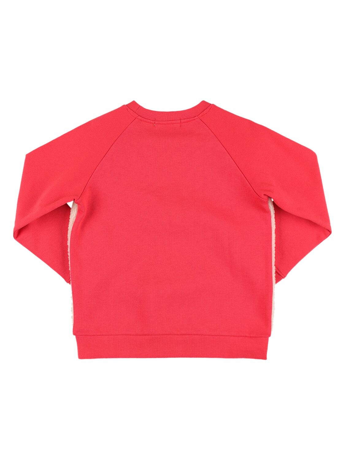 Shop Stella Mccartney Bear Organic Cotton Sweatshirt In Red,white