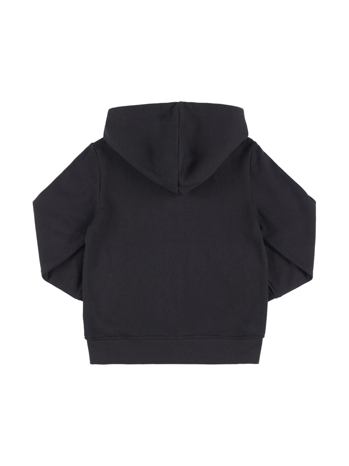 Shop Stella Mccartney Organic Cotton Zip-up Sweatshirt Hoodie In Black