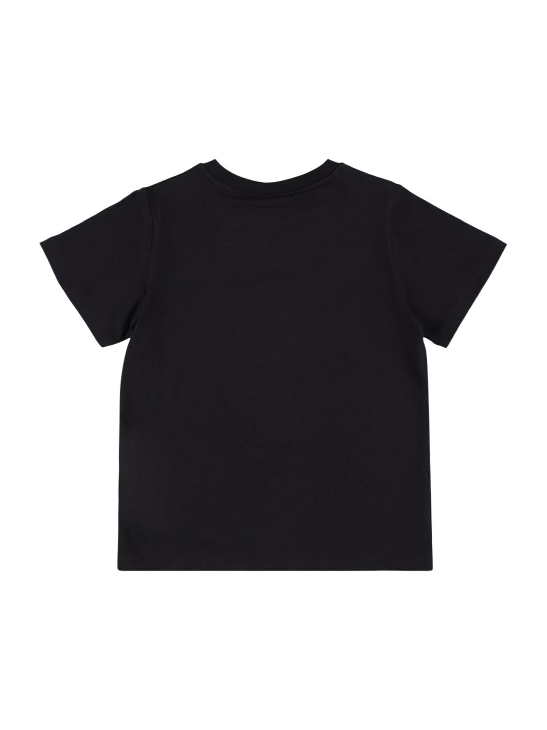 Shop Stella Mccartney Rubberized Organic Cotton T-shirt In Black