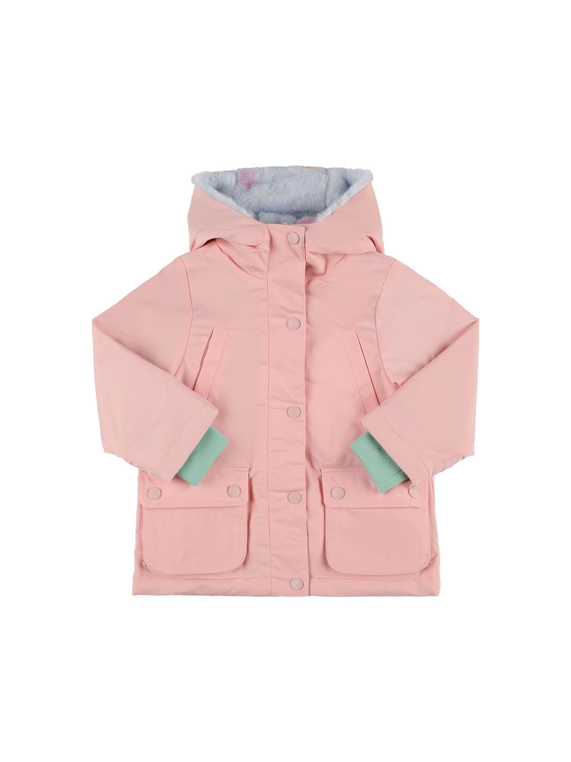 Stella Mccartney Kids' Recycled Nylon Jacket In Pink